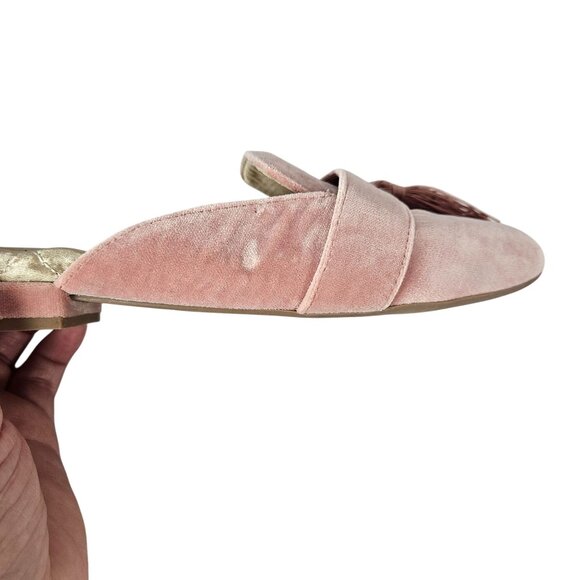 Birdies Women's Velvet Tassel Sandals in Dusty Rose 9 Quiet Luxury Old Money - Picture 14 of 15